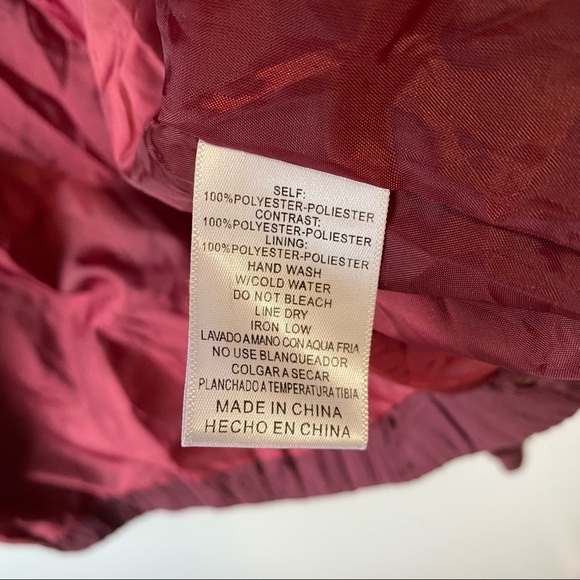 LISTICLE Maroon Eyelet Bomber Jacket! Large - Picture 7 of 8